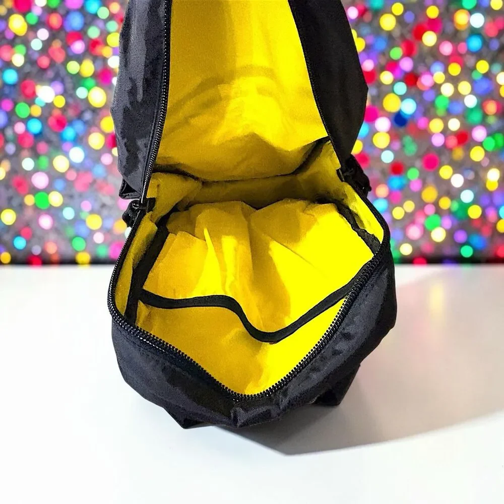 Topo Designs Light Pack Black Backpack With Yellow Interior NWT